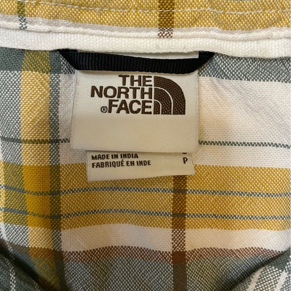 Mens The North Face size small yellow/green Hayden Pass 2.0 plaid button up - Picture 3 of 12